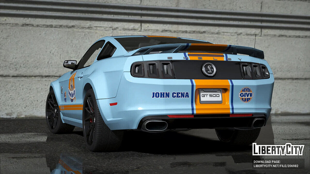 Скачать Ford Mustang GT500 2013 - John Cena Livery для GTA 5