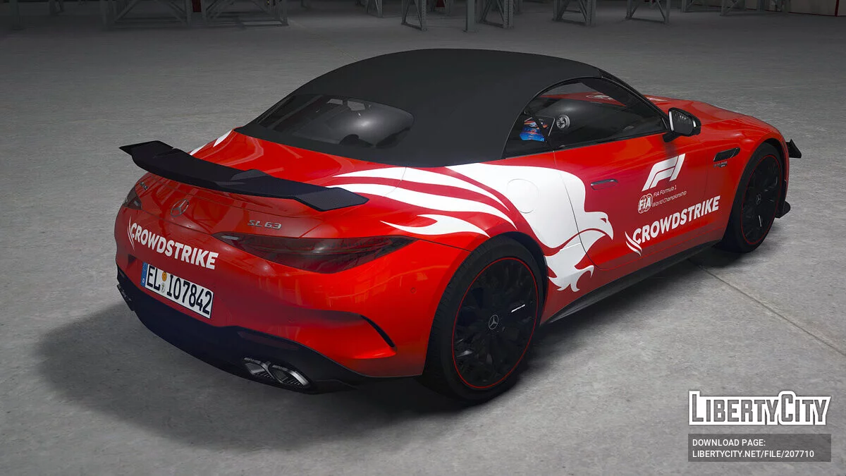 Mercedes SL63 AMG FIA Safety Car livery / GTA 5