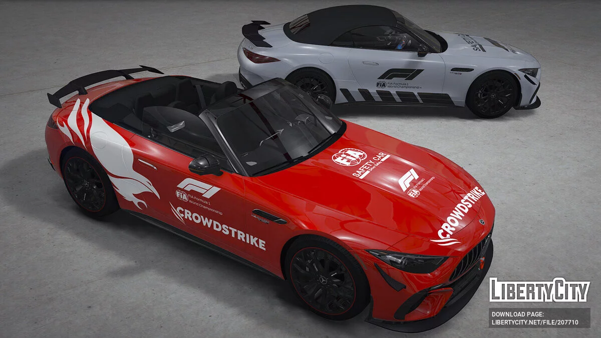 Mercedes SL63 AMG FIA Safety Car livery / GTA 5