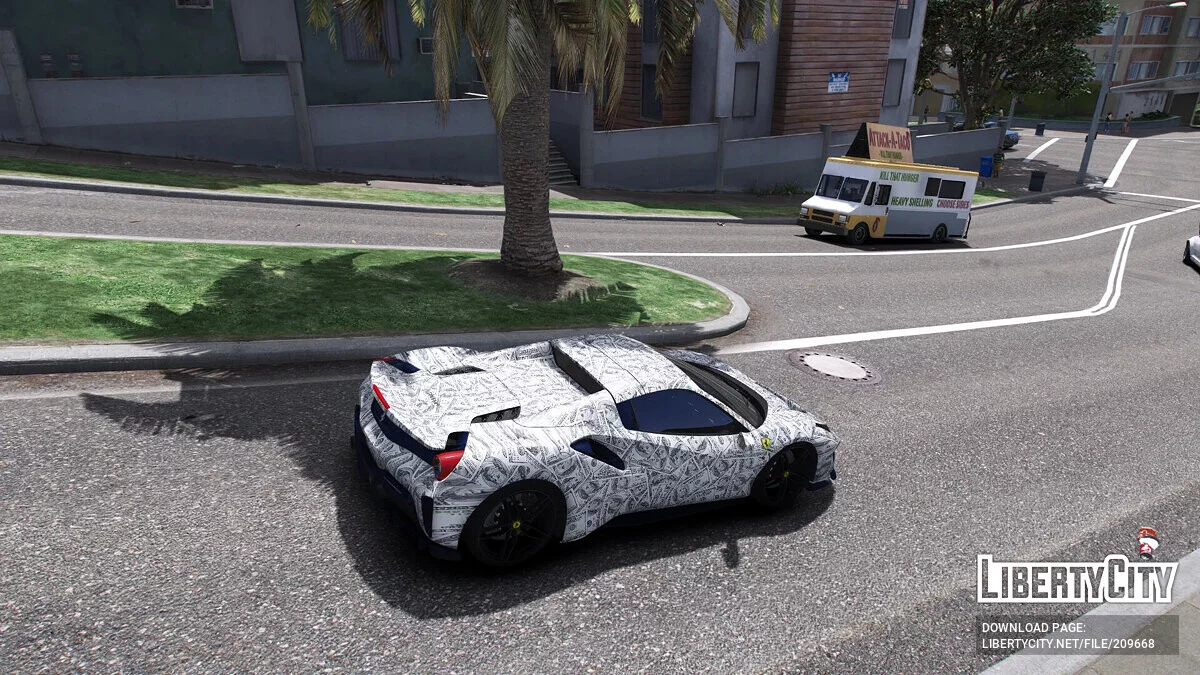 Ferrari 488 Pista Spider - Cash Paintjob / GTA 5