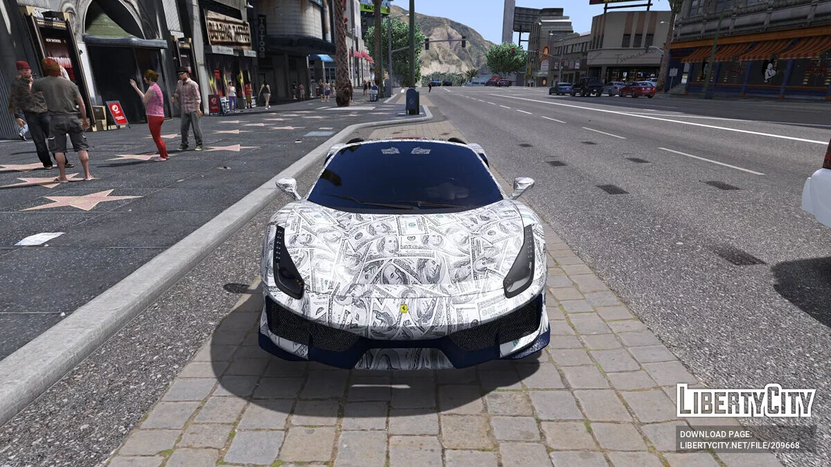 Ferrari 488 Pista Spider - Cash Paintjob / GTA 5