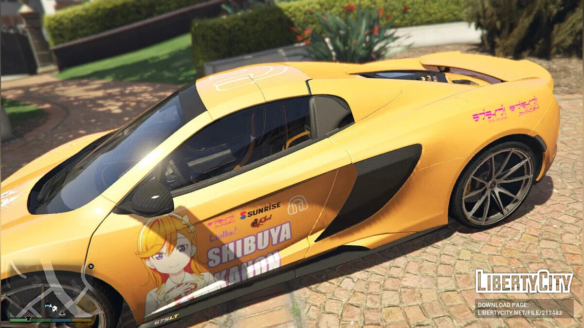 2016 Mclaren 675LT Spider Love Live Superstar Kanon Shibuya 1.0 / GTA 5