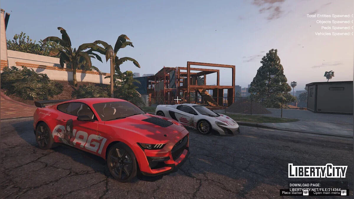 Akagi (Variant Kai Ni) Kancolle Itasha для Ford Mustang Shelby GT500 2020 / GTA 5