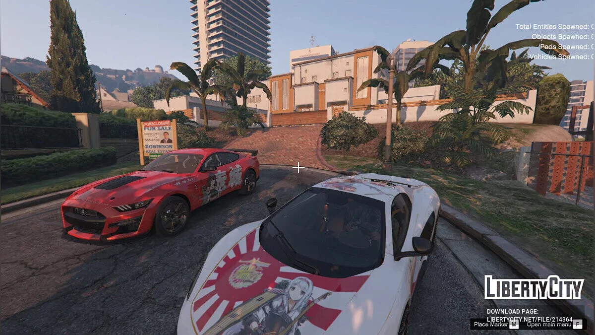 Akagi (Variant Kai Ni) Kancolle Itasha для Ford Mustang Shelby GT500 2020 / GTA 5