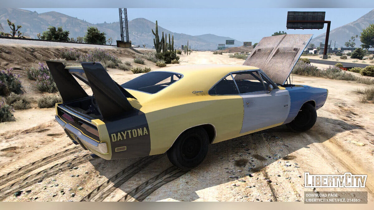 Joe Dirt Livery для Ohi's Dodge Charger 1969 1.1 / GTA 5