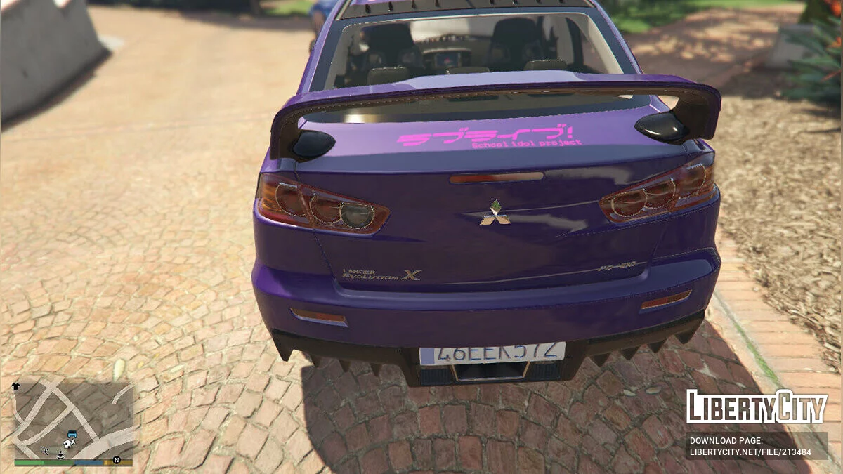 Mitsubishi Lancer Evolution X FQ-400 Love Live Nijigasaki Lanzhu Zhong Itasha 1.0 / GTA 5