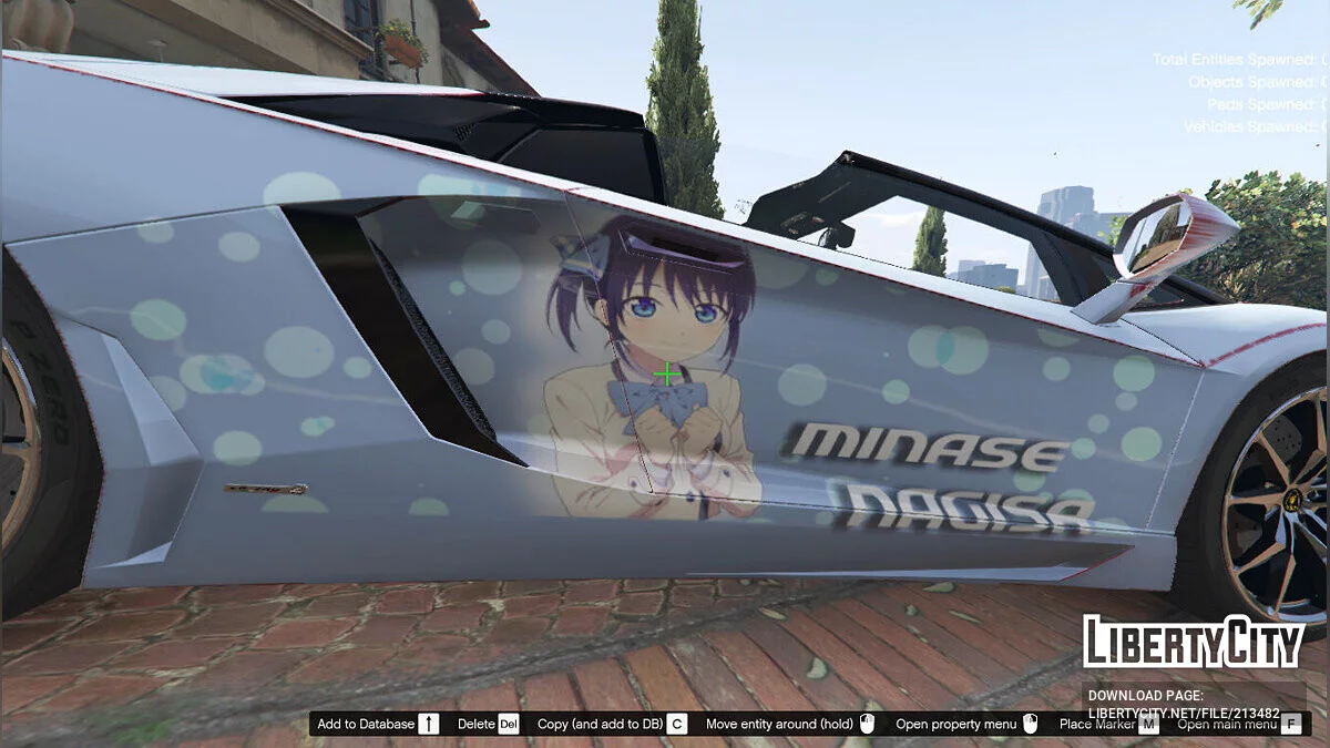Nagisa Minase Itasha 2013 Lamborghini Aventador LP700-4 Uniform-LB 1.0 / GTA 5