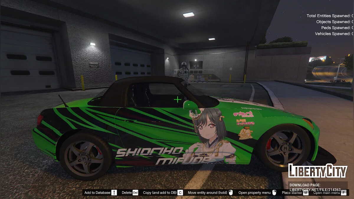 Shioriko Mifune Love Live Nijigasaki Itasha для 2003 Honda S2000 / GTA 5