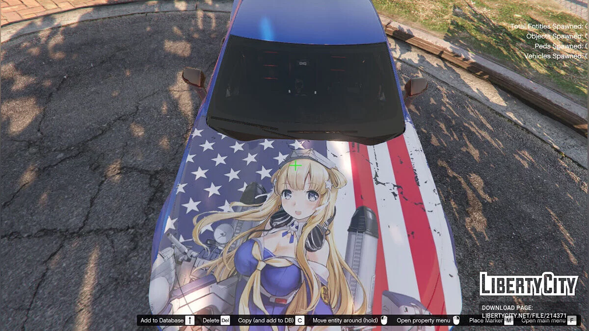 USS Fletcher Kantai Collection Itasha для 2021 Chevrolet Camaro SS 1.1 / GTA 5