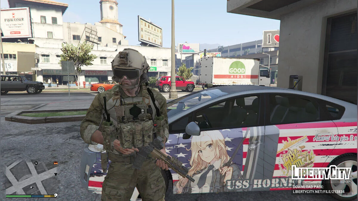 USS Hornet Kancolle Itasha Toyota Prius / GTA 5