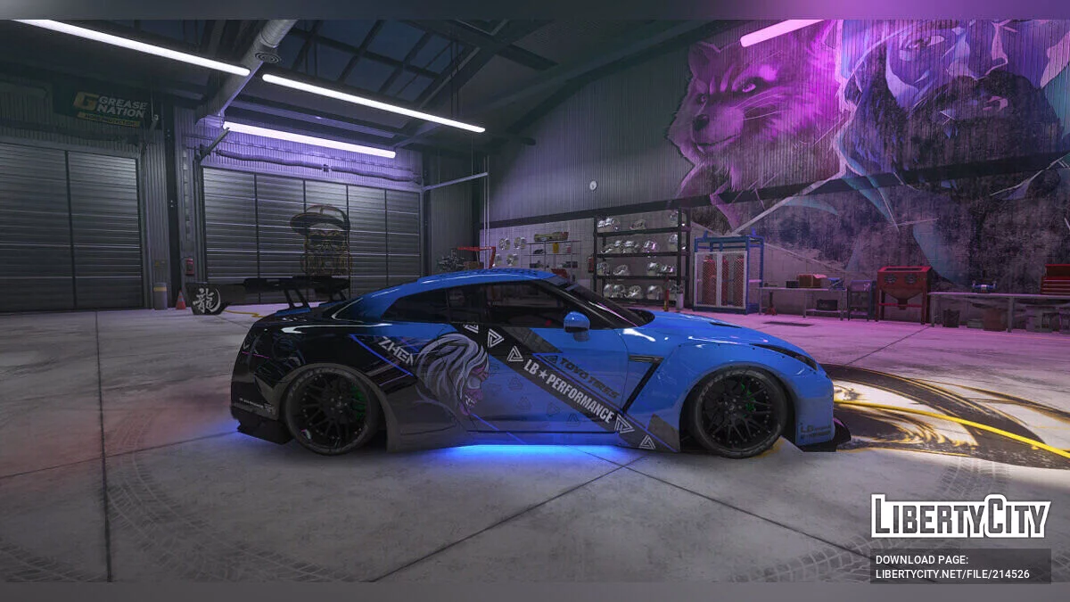 Liberty Walk Nissan GT-R Streetrace style livery / GTA 5