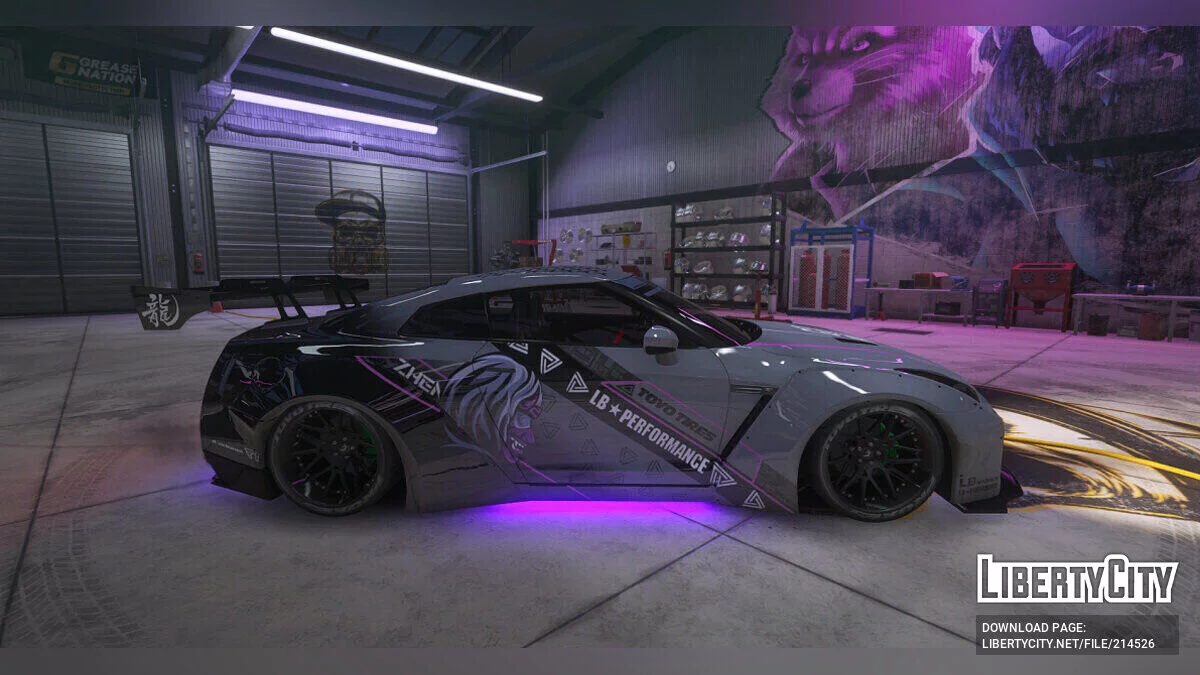 Liberty Walk Nissan GT-R Streetrace style livery / GTA 5