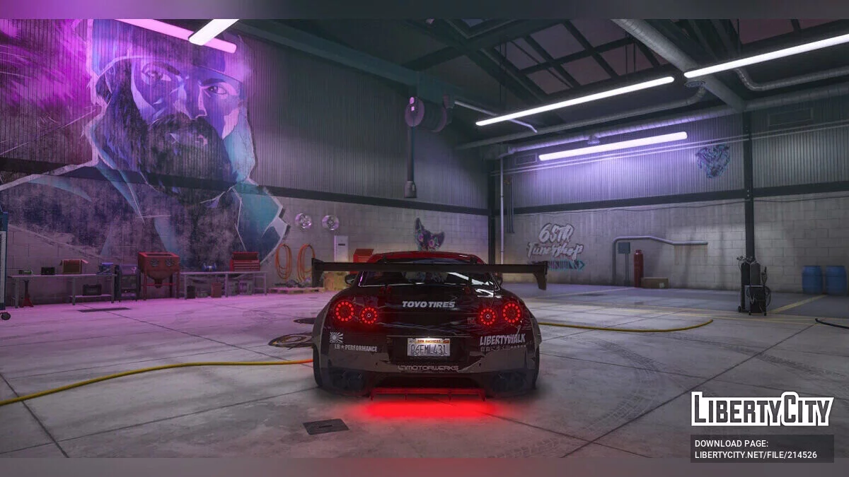 Liberty Walk Nissan GT-R Streetrace style livery / GTA 5
