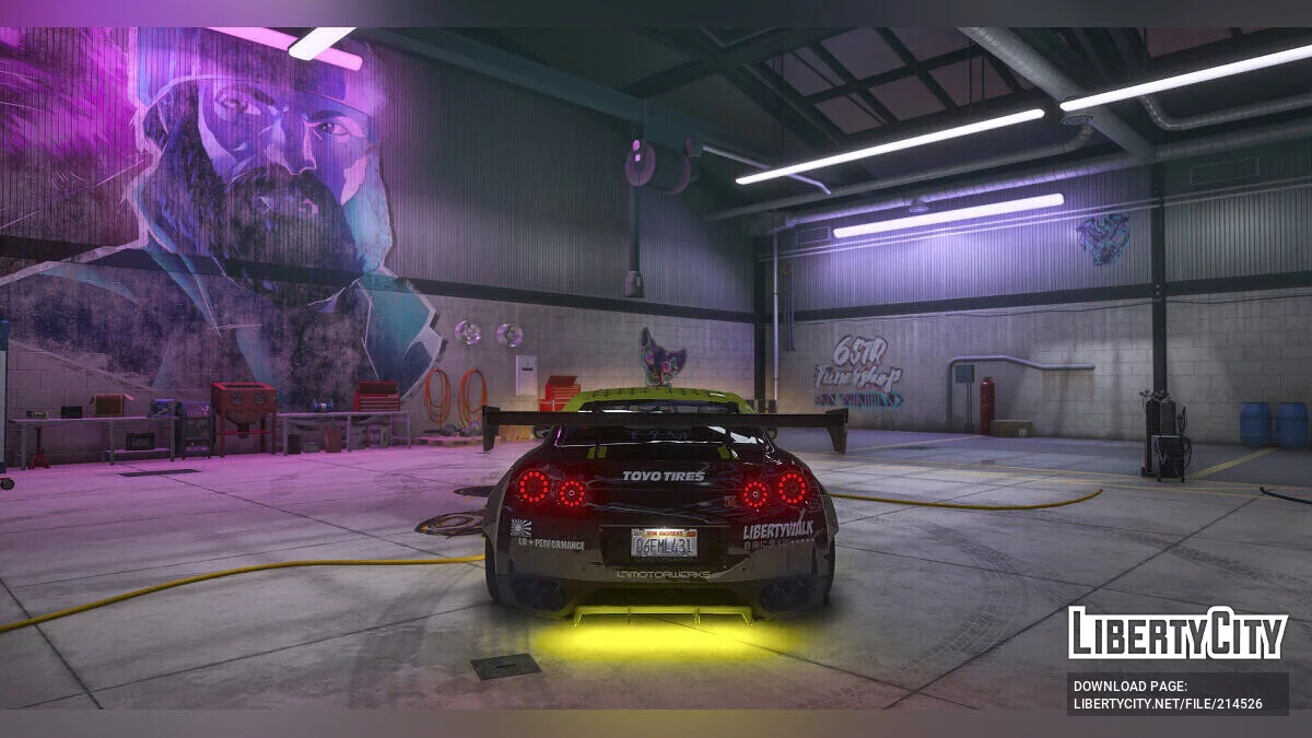 Liberty Walk Nissan GT-R Streetrace style livery / GTA 5