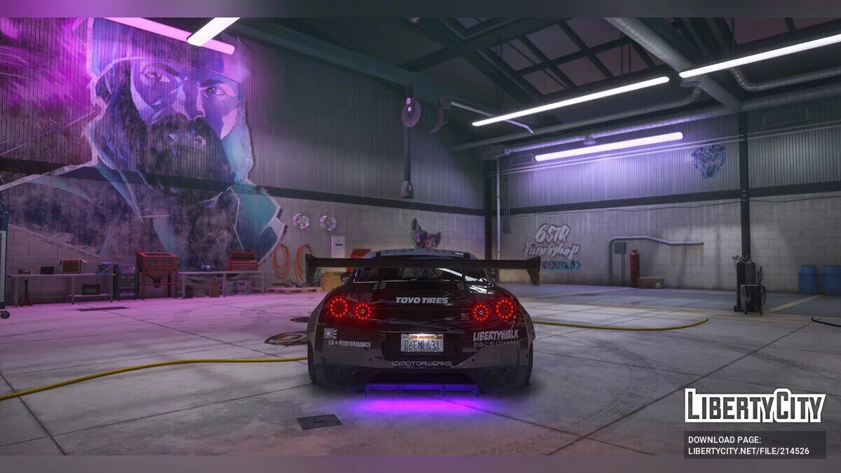 Liberty Walk Nissan GT-R Streetrace style livery / GTA 5