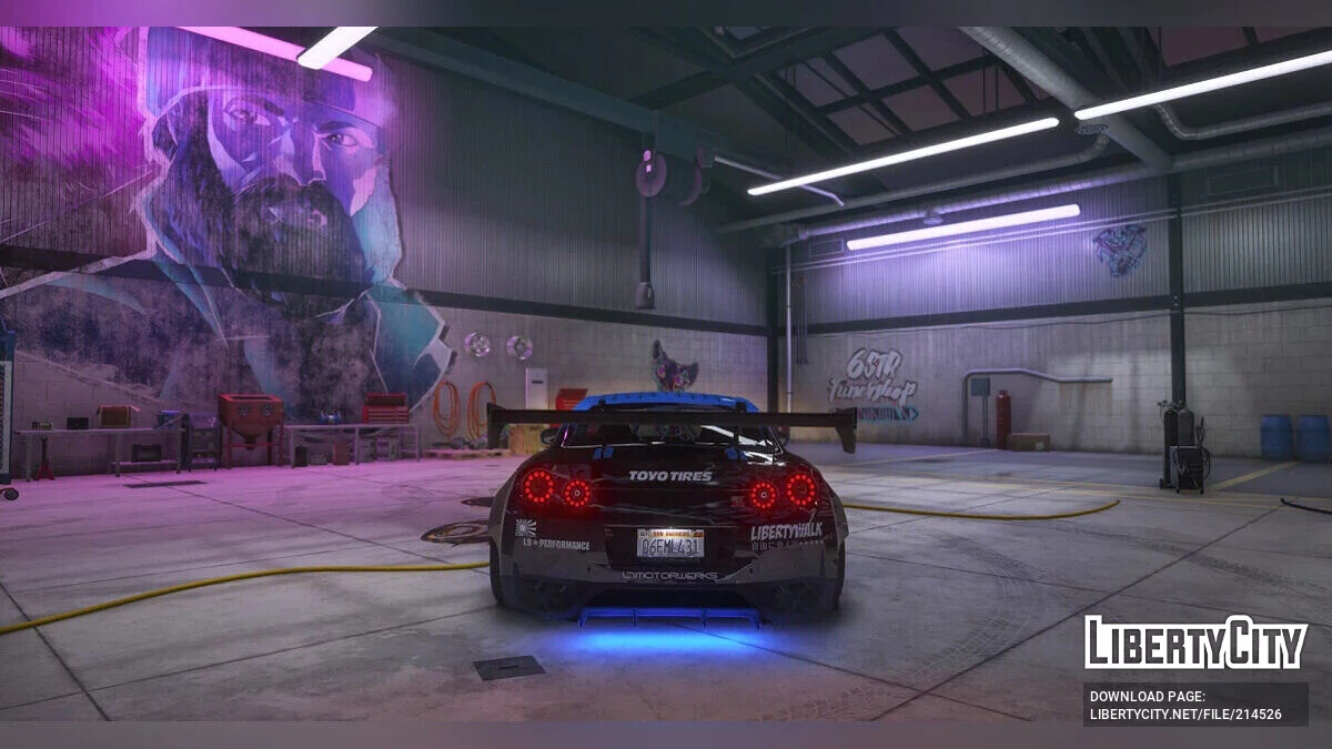 Liberty Walk Nissan GT-R Streetrace style livery / GTA 5