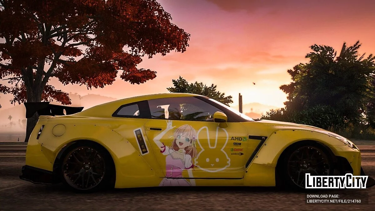 Nissan GTR R35 - Love Live Itasha Livery / GTA 5