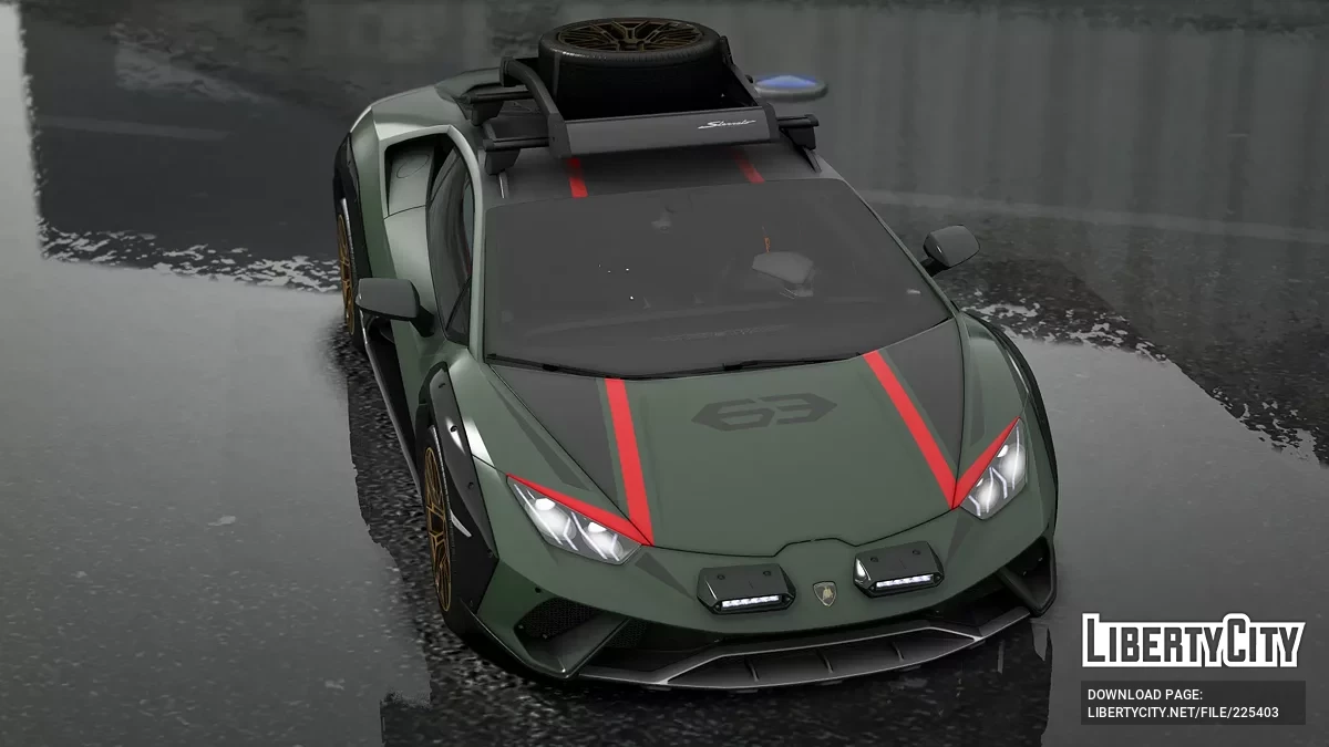 Lamborghini Huracan Sterrato 2023 #63 livery / GTA 5