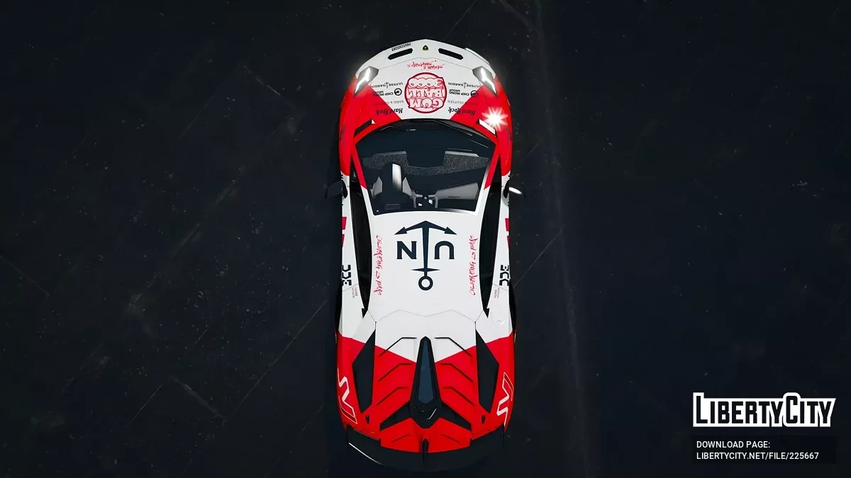 Lamborghini SVJ63 Gumball 3000 Daily Driven Exotics livery / GTA 5