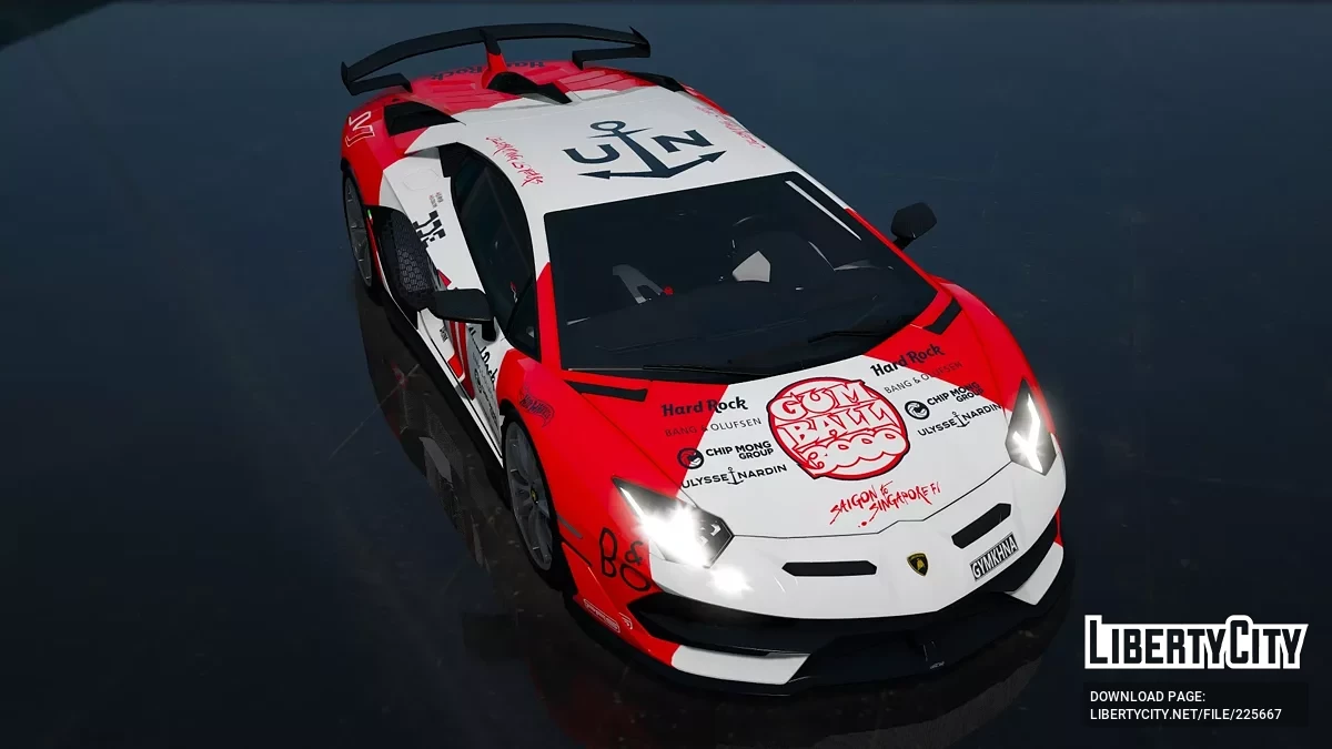 Lamborghini SVJ63 Gumball 3000 Daily Driven Exotics livery / GTA 5