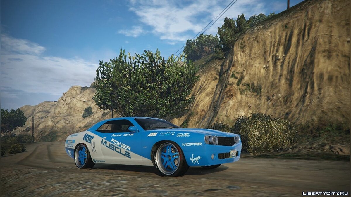 Dodge &quot;Power Muscle&quot; Livery for Gauntlet Race v1.1 для GTA 5 - Картинка #1