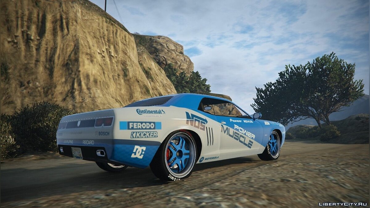 Dodge &quot;Power Muscle&quot; Livery for Gauntlet Race v1.1 для GTA 5 - Картинка #2