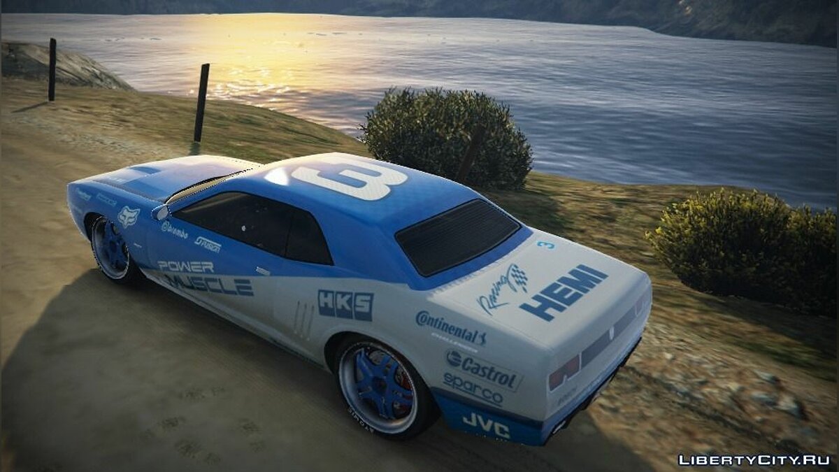 Dodge &quot;Power Muscle&quot; Livery for Gauntlet Race v1.1 для GTA 5 - Картинка #3