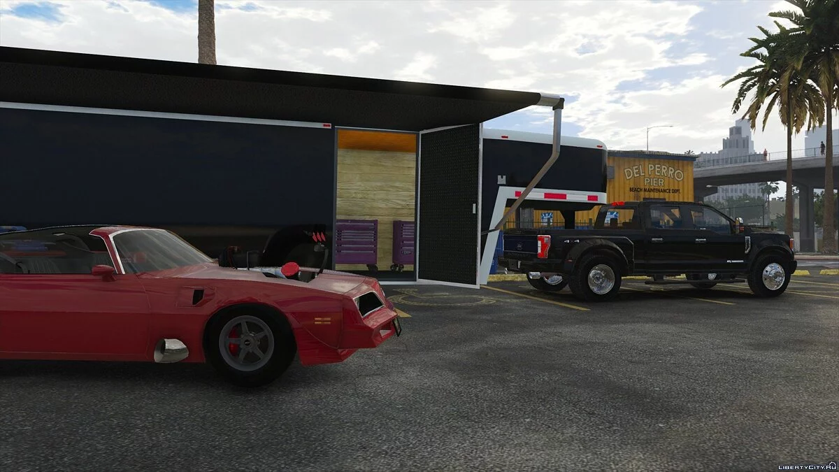 Закрытый трейлер Gooseneck  / GTA 5