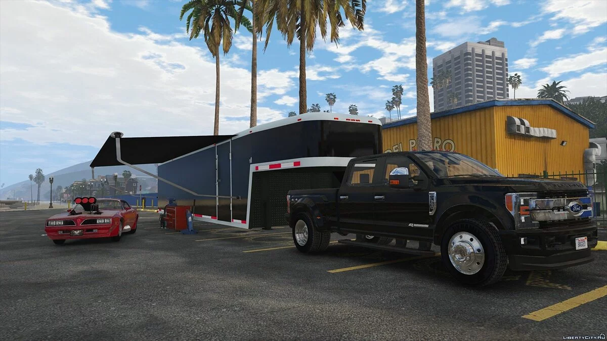 Закрытый трейлер Gooseneck  / GTA 5