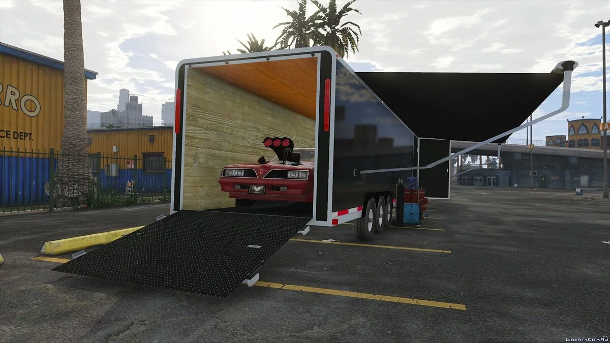 Закрытый трейлер Gooseneck  / GTA 5