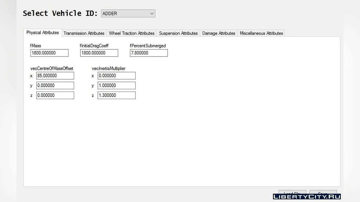 GTA V Handling Editor 1.1 / GTA 5