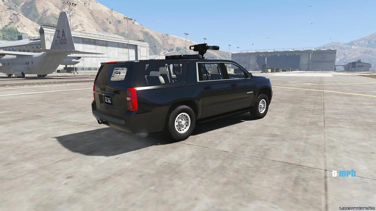 2015 Secret Service Chevy Suburban with gun turret[ARMORED] [REPLACE] 1.0 / GTA 5
