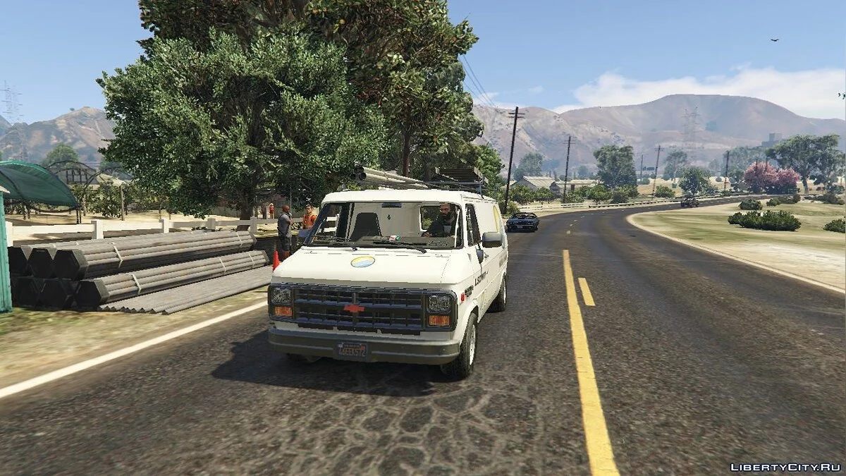 Chevrolet G20 Construction (Wipers)(Animated)(Template) / GTA 5