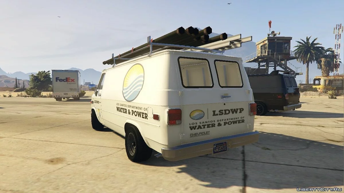 Chevrolet G20 Construction (Wipers)(Animated)(Template) / GTA 5