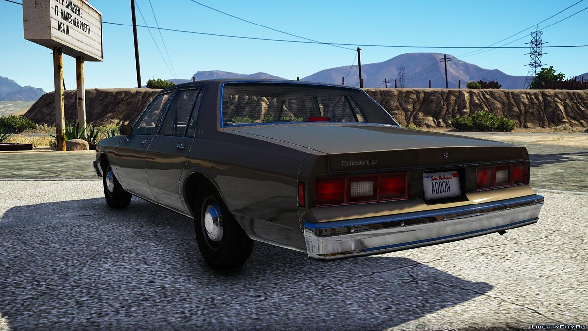 Скачать 1985 Chevy Impala [Addon Version] 1.0 для GTA 5