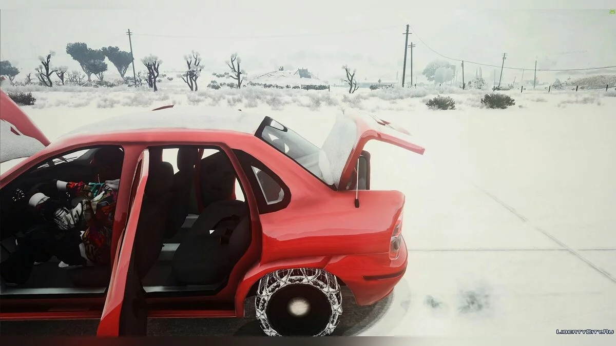 Chevrolet Corsa Saloon [ Asea2 replace | Snow ] 1.0 / GTA 5