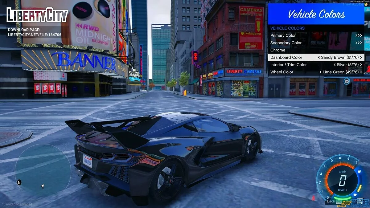 Chevrolet Corvette C8 RGB / GTA 5