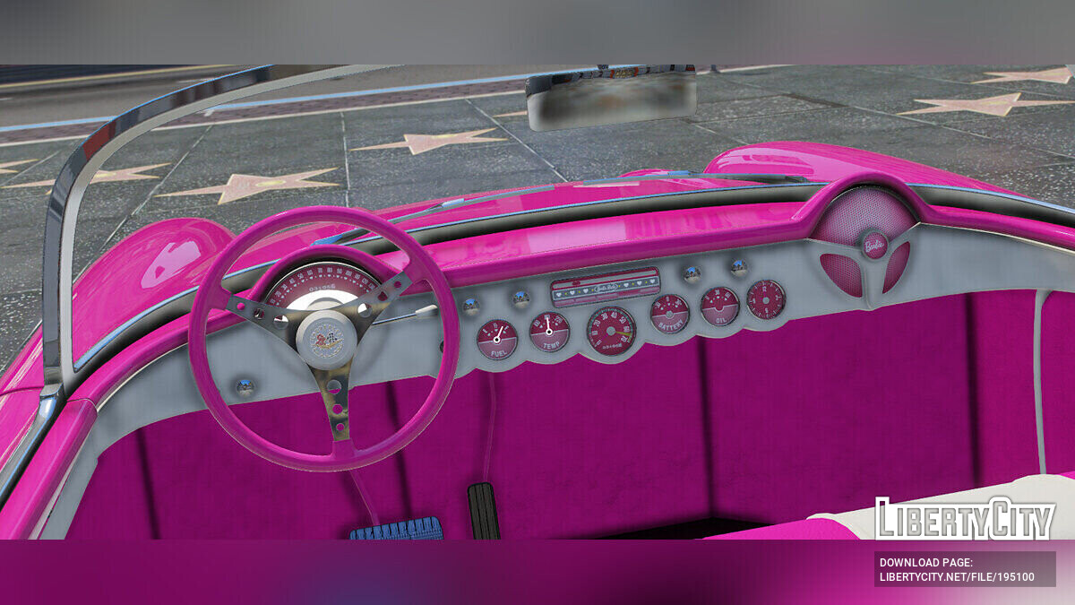 Скачать 1956 Chevrolet Corvette Barbie v1.0 для GTA 5