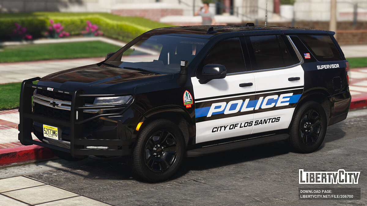 Скачать 2021 Chevrolet Tahoe LSPD PPV SlickTop v3.0.0 для GTA 5