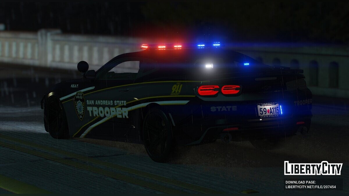 Скачать 2023 Chevrolet Camaro State Trooper H.E.A.T. Unit для GTA 5