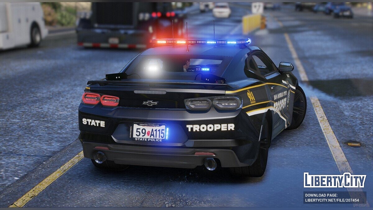 Скачать 2023 Chevrolet Camaro State Trooper H.E.A.T. Unit для GTA 5