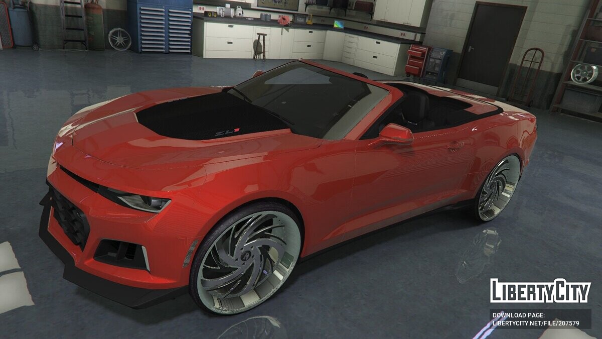 Скачать Chevrolet Camaro ZL1 Vert Custom Slideshow для GTA 5