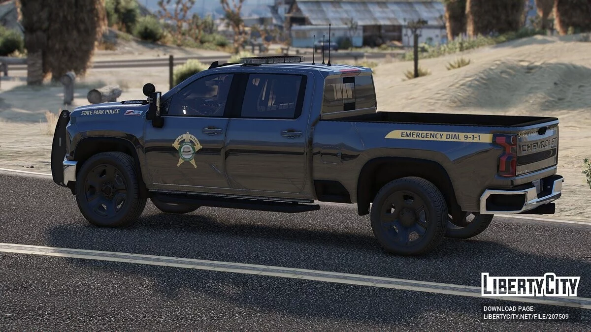 Chevrolet Silverado 2500HD Game Warden Digital Camo / GTA 5