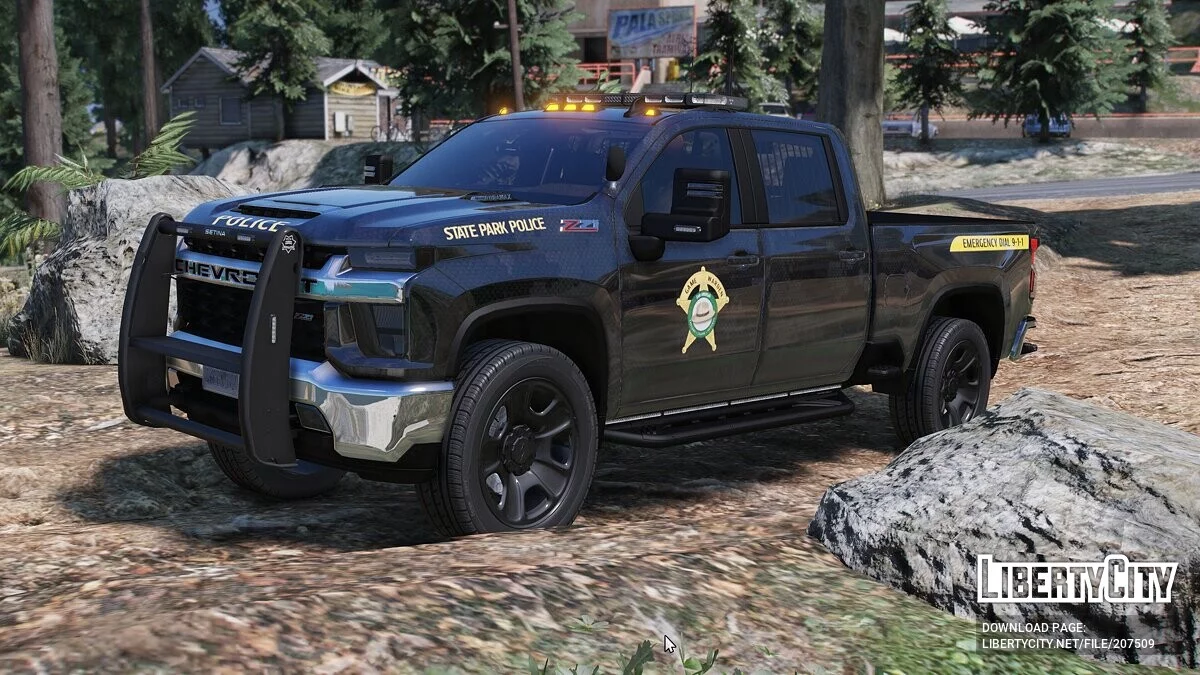Chevrolet Silverado 2500HD Game Warden Digital Camo / GTA 5