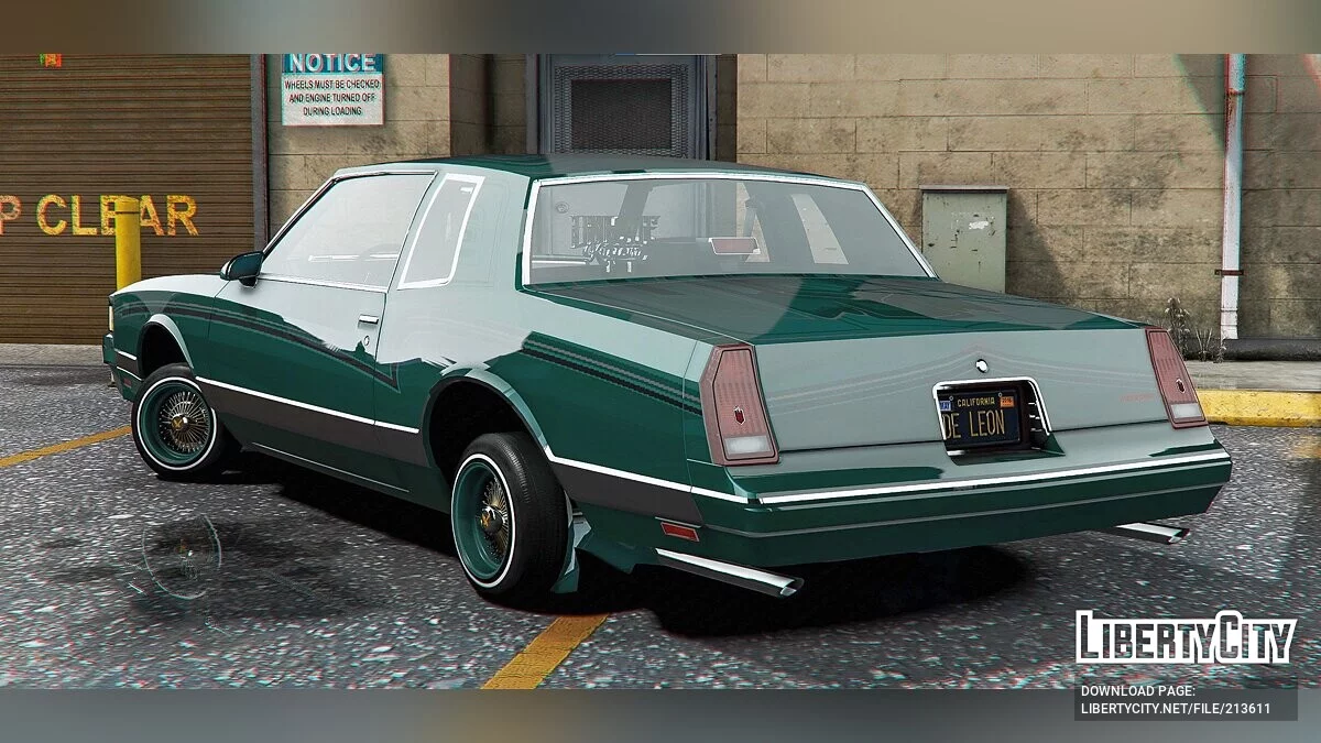 1986 Chevrolet Monte Carlo Lowrder / GTA 5