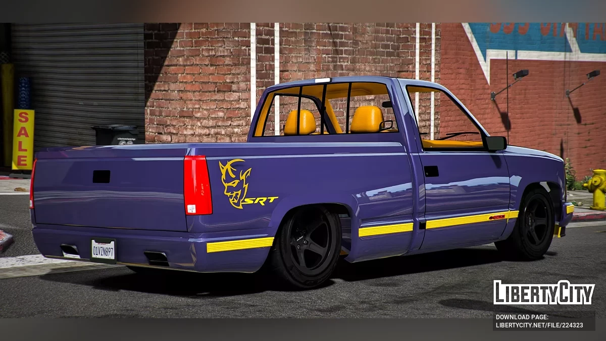 Chevy Silverado Demon with Dodge Interior / GTA 5