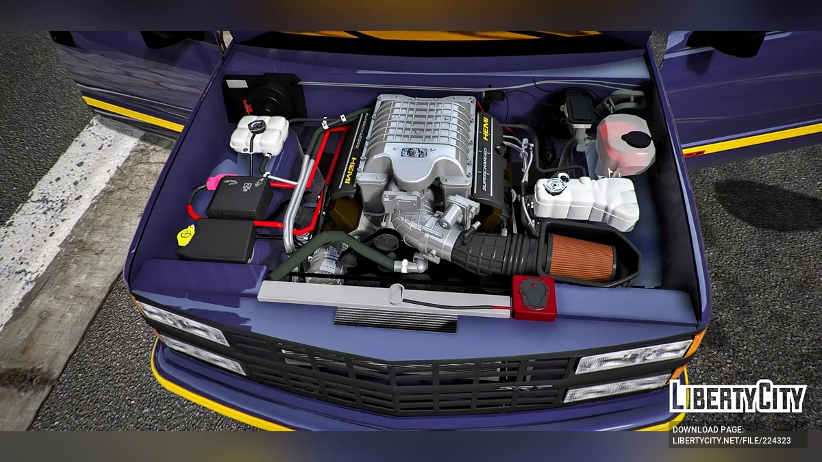 Chevy Silverado Demon with Dodge Interior / GTA 5