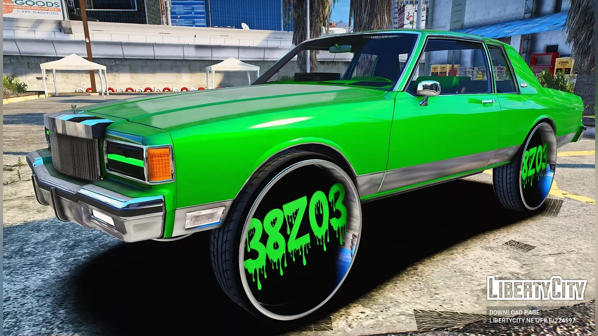 Custom 2 Door Boxed Chevrolet Caprice Classic On 38Z03 Rims / GTA 5