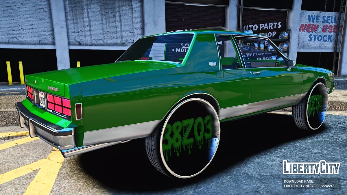 Custom 2 Door Boxed Chevrolet Caprice Classic On 38Z03 Rims / GTA 5