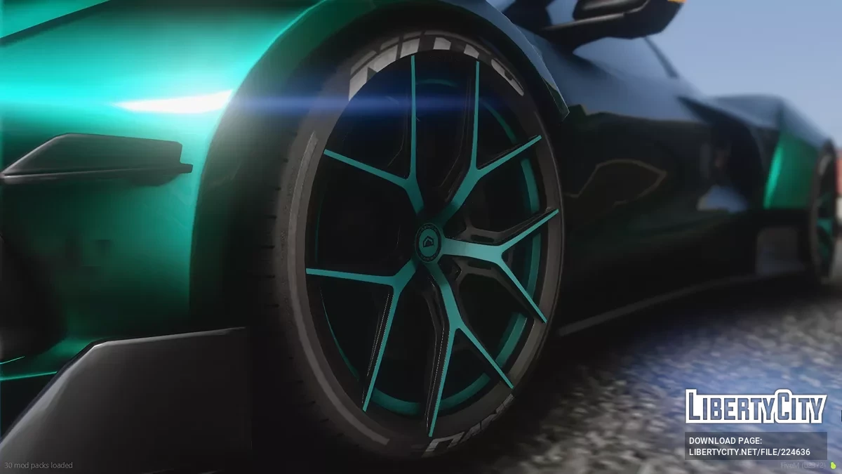 Custom 2021 Chevrolet Corvette AeroVette C8 Autoroof / GTA 5